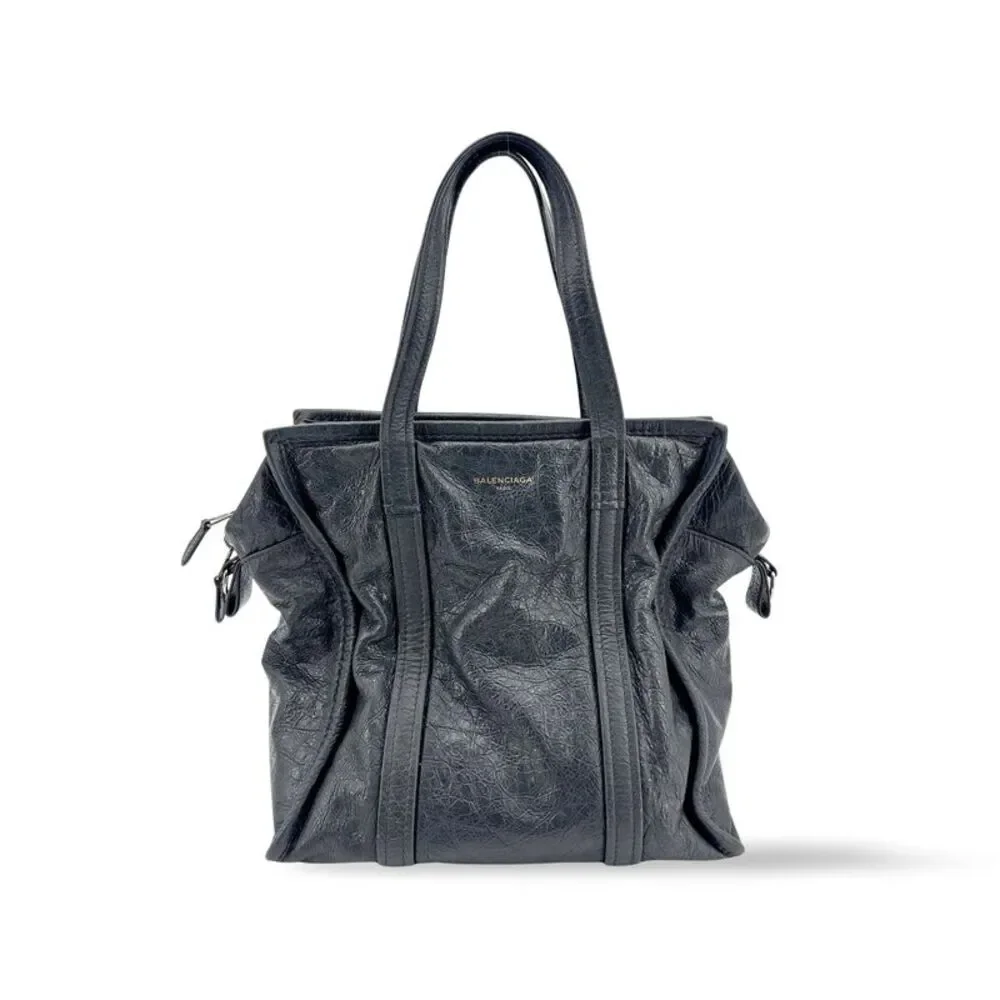 Balenciaga Papier A4 Zip Around Tote Bag Black